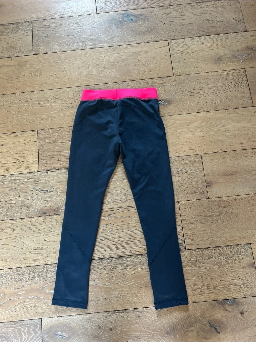 OshKosh B'gosh Neon Pink and Black Colorblock Leggings